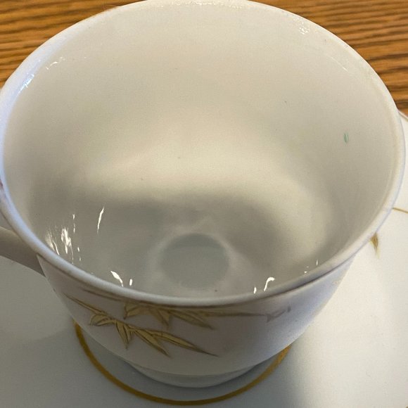 Lithophane Gold Bamboo Porcelain 2 Pc. Set - Picture 8 of 13